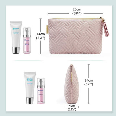 Elegant Roomy Cosmetic Makeup Bags / Tsa Approved Carry On Bags